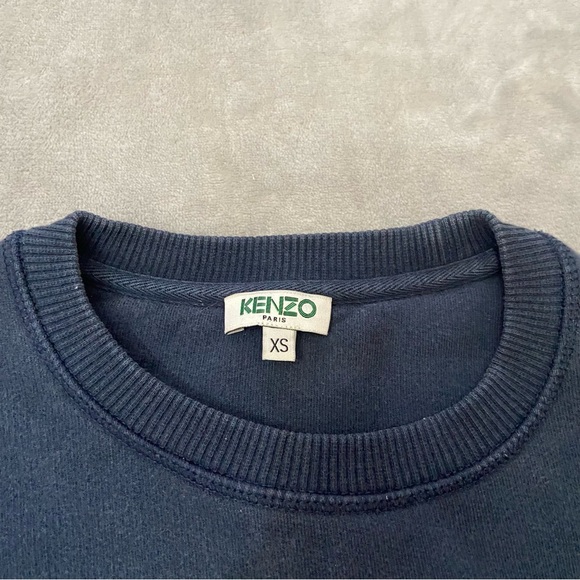 Kenzo embroidered Eiffel Tower logo pullover crewneck sweatshirt 4151 - Picture 4 of 11